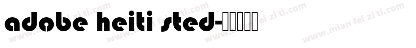 adobe heiti sted字体转换